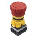 Idec XW Series Contact Block with Red LED Light, 2 Normally Closed Contacts, Screw Terminal, 10A Current Rating XW1E-BV402MFR