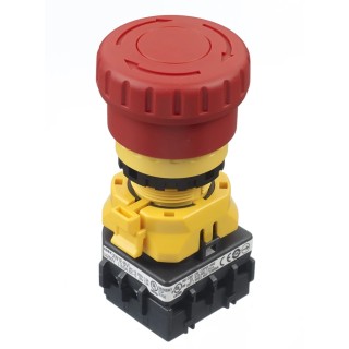 Idec XW Series Contact Block with Red LED Light, 2 Normally Closed Contacts, Screw Terminal, 10A Current Rating XW1E-BV402MFR