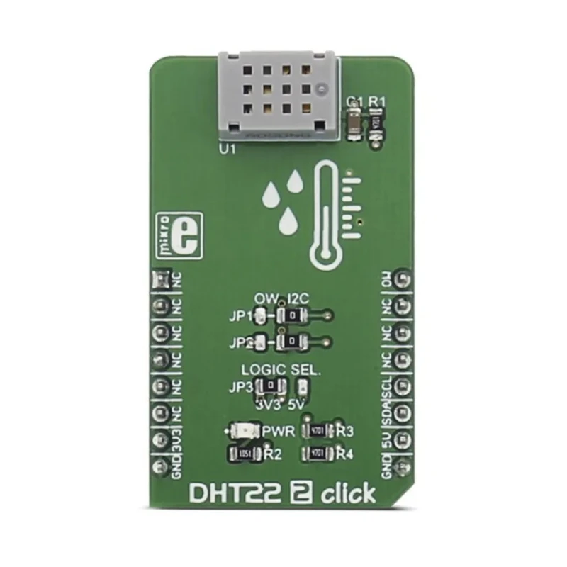 MikroElektronika Sensor Development Tool DHT22 2 Click, CM2322 Sensor, Temperature and Humidity Measurement DHT22