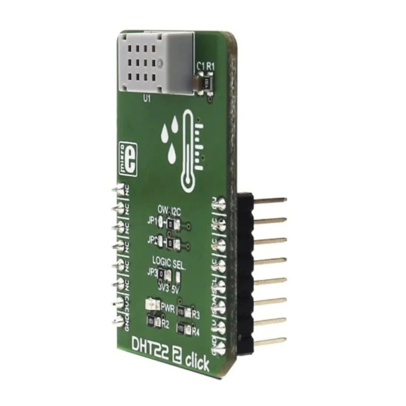 MikroElektronika Sensor Development Tool DHT22 2 Click, CM2322 Sensor, Temperature and Humidity Measurement DHT22