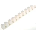 HellermannTyton HTC White Flexible Slot Cable Trunking W9mm x D11mm x L500mm Plastic 