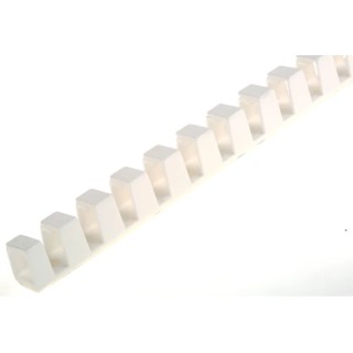 HellermannTyton HTC White Flexible Slot Cable Trunking W9mm x D11mm x L500mm Plastic 