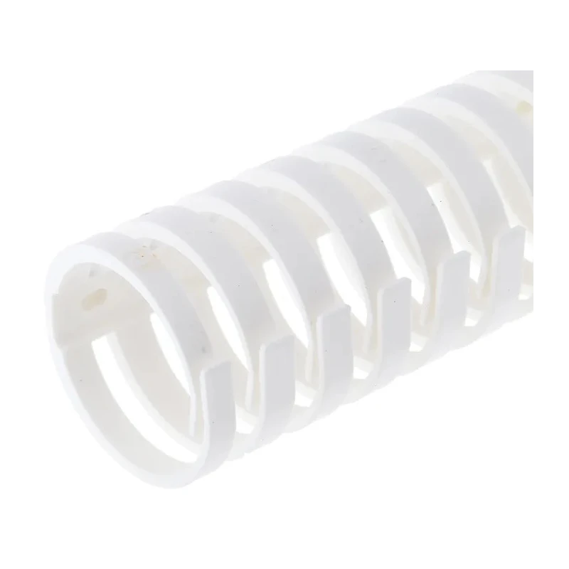 HellermannTyton Cable Trunking Heladuct Flex White Flexible Slot W45mm x D48mm x L500mm 164-41108 HelaDuct Flex40SK-PP-WH