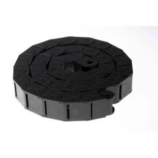 Igus Black Cable Trunking e-chain Series W36mm x D25mm x L1m with 75mm Minimum Bend Radius and Igumid G Material W36mm
