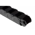 Igus Black Cable Trunking e-chain Series W36mm x D25mm x L1m with 75mm Minimum Bend Radius and Igumid G Material W36mm