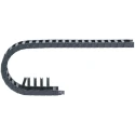 Igus Black Cable Trunking Width 51.5mm Depth 28mm Length 1m Minimum Bend Radius 100mm Igumid G Material 1400.038.100.0