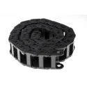 Igus Cable Trunking Black W51.5mm x D28mm, Length 1m, Minimum Bend Radius 38mm, Igumid GLW Material 1400.038.038.0