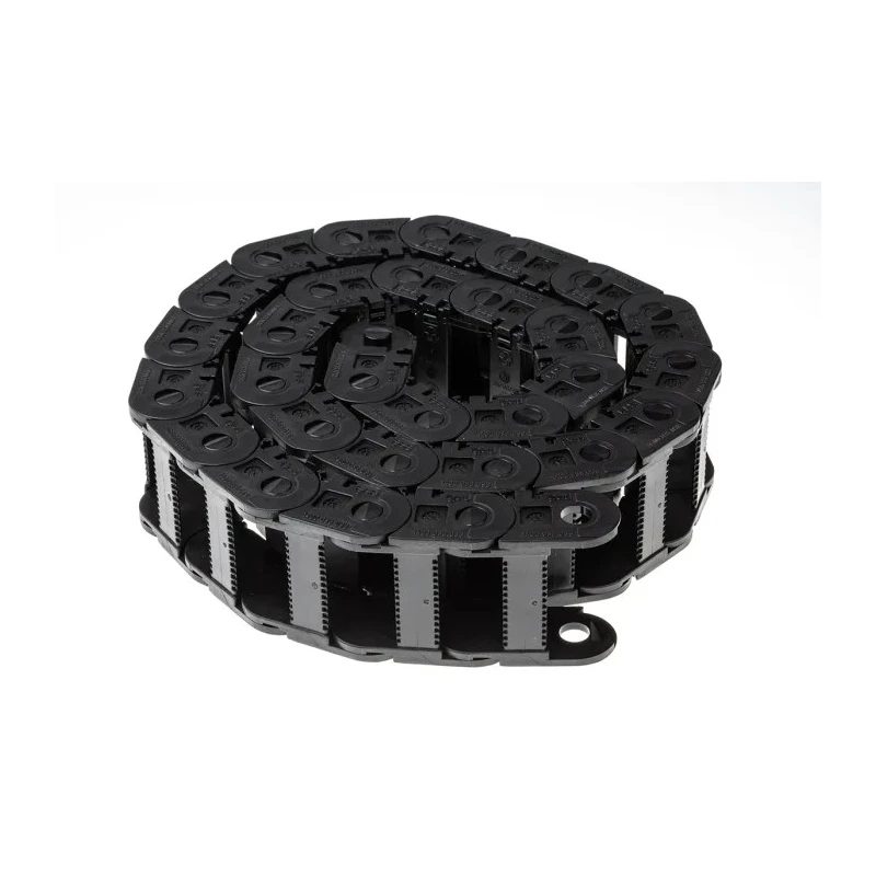 Igus Cable Trunking Black W51.5mm x D28mm, Length 1m, Minimum Bend Radius 38mm, Igumid GLW Material 1400.038.038.0