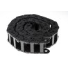 Igus Cable Trunking Black W51.5mm x D28mm, Length 1m, Minimum Bend Radius 38mm, Igumid GLW Material 1400.038.038.0