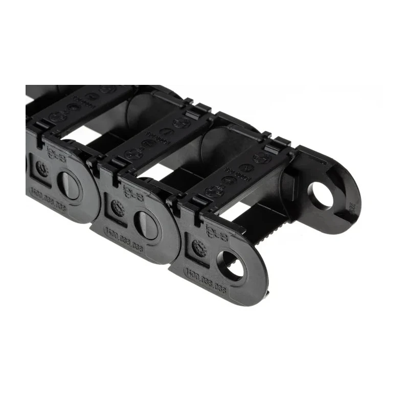 Igus Cable Trunking Black W51.5mm x D28mm, Length 1m, Minimum Bend Radius 38mm, Igumid GLW Material 1400.038.038.0