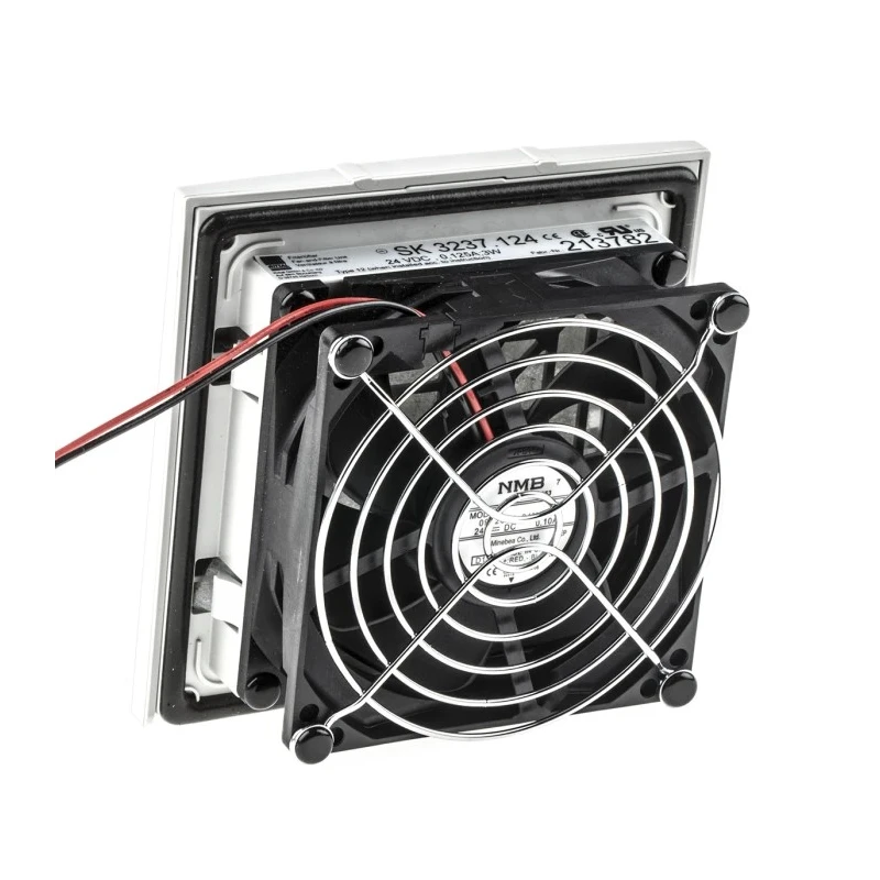 Rittal SK Series Filter Fan 24V DC 3W 18m³/h Filtered Air Flow 20m³/h Unimpeded Air Flow IP54 116.5mm x 116.5mm IP54