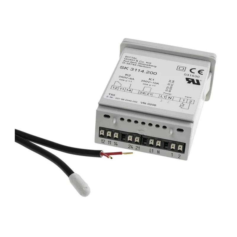 Rittal SK CO Enclosure Thermostat 6 A 230 V AC 24 V DC IP54 5 to 55 °C 3114200