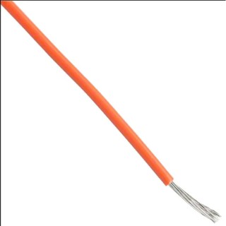 Alpha Wire Hook Up Wire PVC Series Orange, 16 AWG, 26x0.25 mm Strands, 305 m Length, Copper Conductor, Flame 3057 OR001