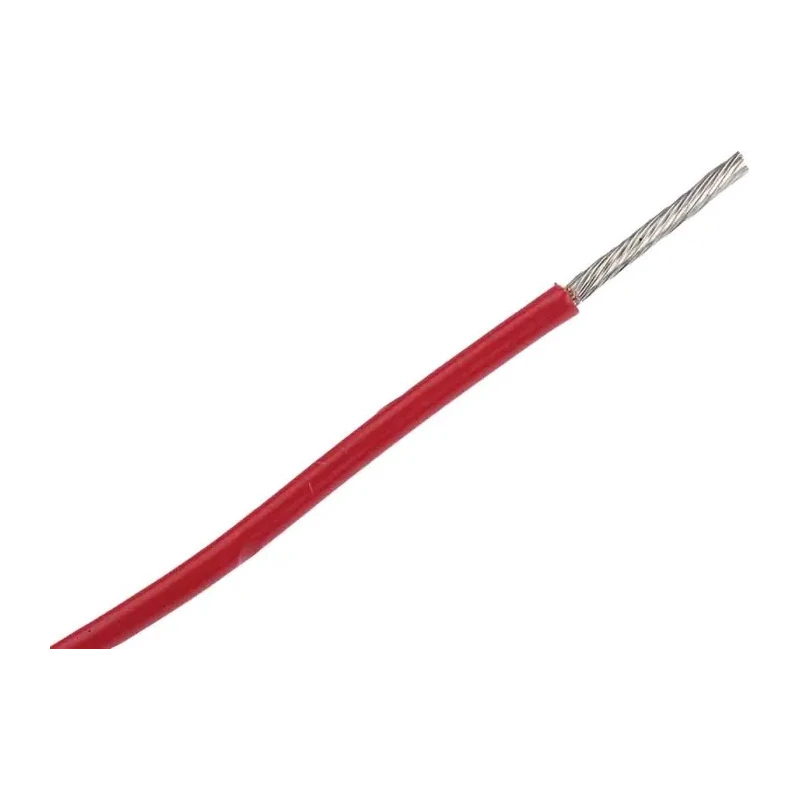 Alpha Wire Hookup Wire PVC Series Red, 16 AWG, 26/0.25 mm Core Strands, 2.34 mm OD, 305 m Length, 300 V, Flame 3057 RD001