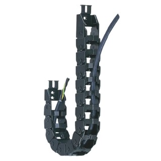 Igus Black Cable Chain Trunking, W48.2mm x D19.3mm x L1m, 28mm Minimum Bend Radius, Igumid NB Material E08.40.028.0