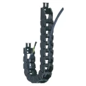 Igus Cable Chain Trunking Black W37mm x D25mm x L1m, 100mm Minimum Bend Radius, Igumid NB 