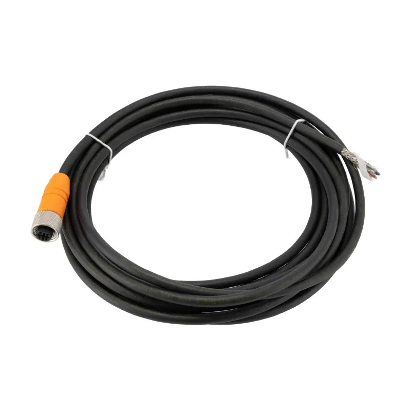 Omron Sensor Actuator Cable 8 Contacts Threaded to 4 Contacts Unterminated 240V DC Orange Jacket Y92E-M12PURSH4S5M-L