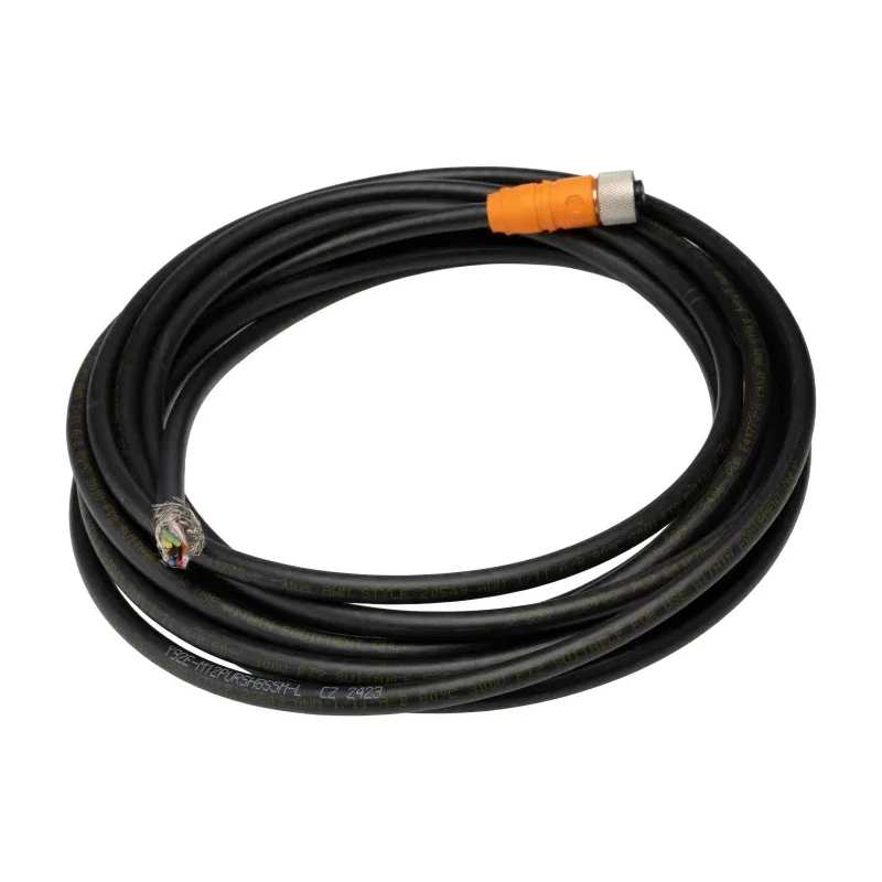 Omron Sensor Actuator Cable M12 Male/Female 8 Contacts Threaded to Male 8 Contacts Unterminated 30V IP67 Y92E-M12PURSH8S5M-L
