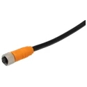 Omron Sensor Actuator Cable M12 Male/Female 8 Contacts Threaded to Male 8 Contacts Unterminated 30V IP67 Y92E-M12PURSH8S5M-L