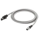 Omron Sensor Actuator Cable 24V DC IP65 18 Contacts A, 4 Contacts B, 12 Pin M4 Connector OS32C-ECBL-05M