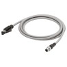 Omron Sensor Actuator Cable 24V DC IP65 18 Contacts A, 4 Contacts B, 12 Pin M4 Connector OS32C-ECBL-05M