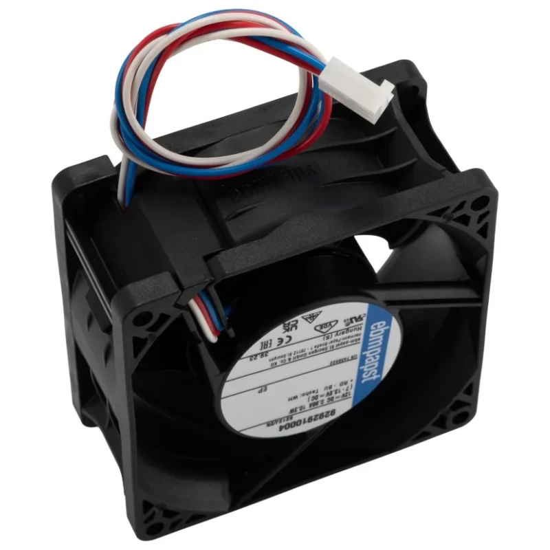 ebm-papst 8200 J Series Axial Fan 12V DC 10W 833mA 132m³/h Air Flow IP20 80x80x38 mm 