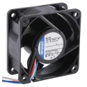 ebm-papst 620 Series 60mm Square Frame Axial Fan, 12V DC, 2.1W Power, 1.05A, 40 m³/h Airflow, IP20, Model 