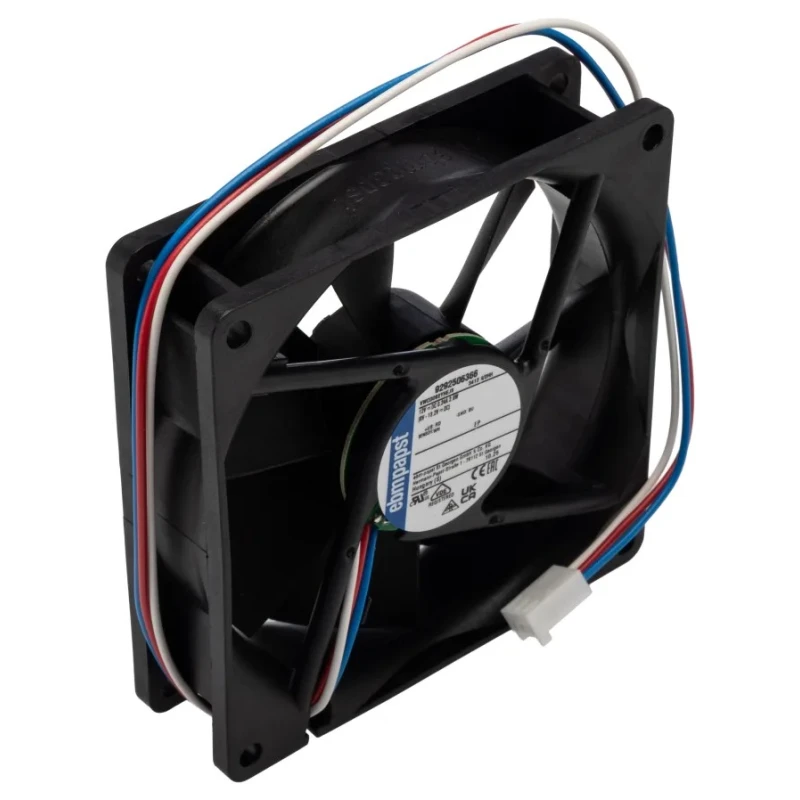 ebm-papst 3400 N Series Ball Bearing DC Axial Fan 12V DC 2.9W 241mA Max IP20 92mm x 92mm x 25mm 
