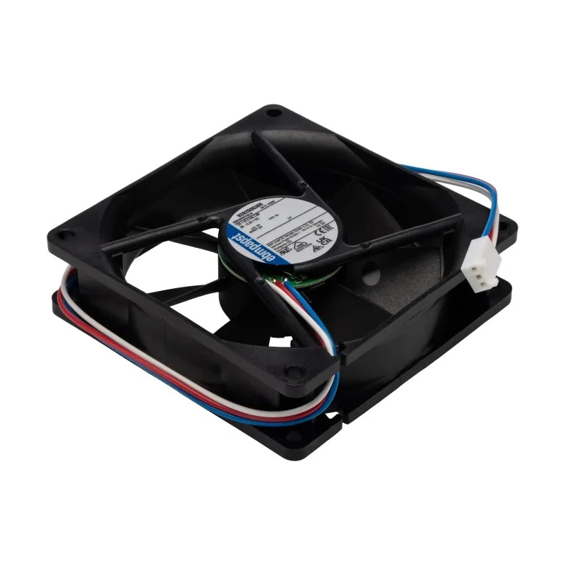ebm-papst 3400 N Series Ball Bearing DC Axial Fan 12V DC 2.9W 241mA Max IP20 92mm x 92mm x 25mm 