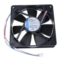 ebm-papst 4400 F Series Axial Fan, 12V dc, 170 m³/h Air Flow, 5.3 W, 441 mA Max Current, IP20, 119 mm x 119 mm x 25 mm Frame 
