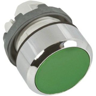 ABB ABB Modular Series Green Momentary Push Button Head 22 mm Cutout IP66 1SFA611100R2002 MP1-20G
