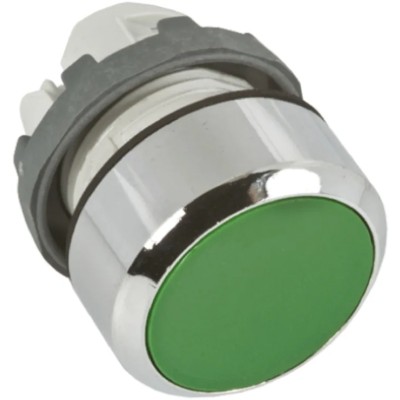 ABB ABB Modular Series Green Momentary Push Button Head 22 mm Cutout IP66 1SFA611100R2002 MP1-20G