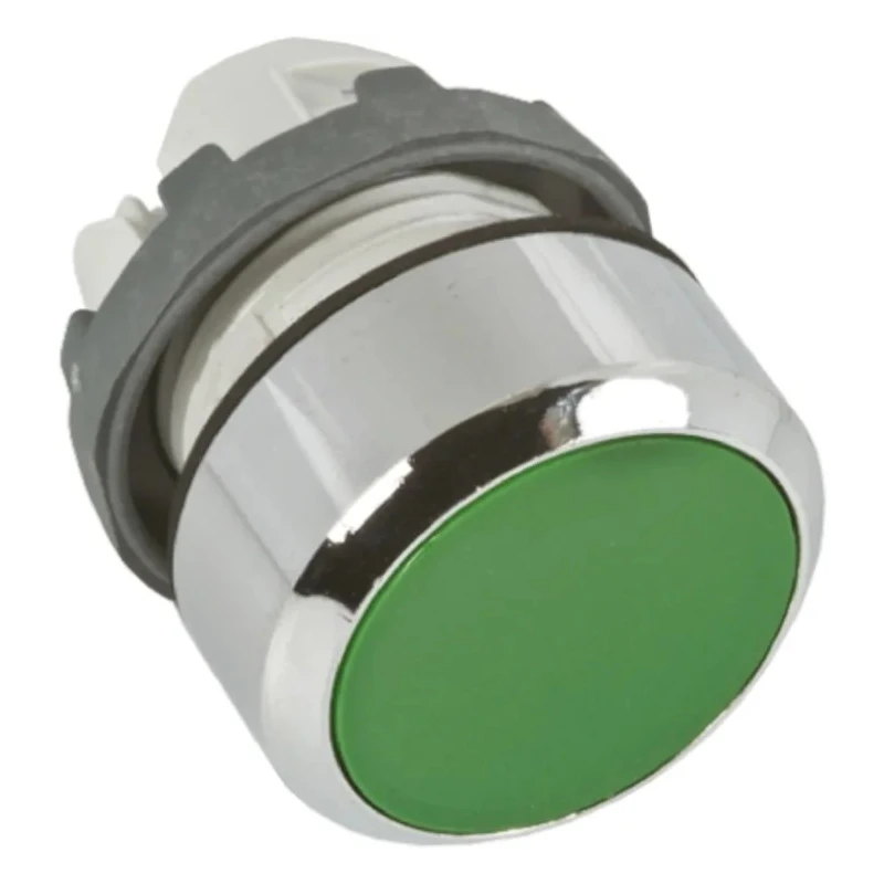ABB ABB Modular Series Green Momentary Push Button Head 22 mm Cutout IP66 1SFA611100R2002 MP1-20G