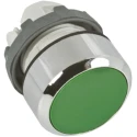 ABB Green Momentary Push Button Head 22 mm Cutout IP66, Plastic, ABB Modular Series 1SFA611100R3102 MP1-31G