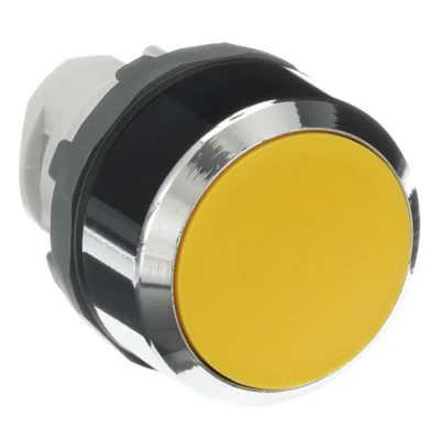 ABB Modular Series Yellow Momentary Push Button Head, 22 mm Cutout, IP66 1SFA611100R3003 MP1-30Y