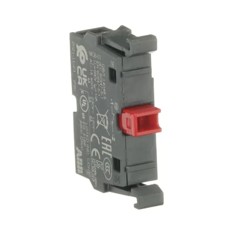 ABB ABB Modular Series Contact Block 690V 6A 1 NC Screw Terminal Front Mounting 1SFA611610R1010 MCB-01