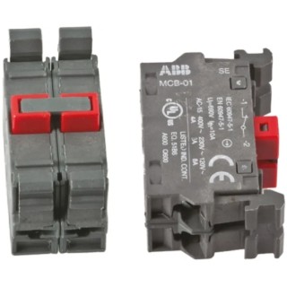 ABB Modular Series Contact Block 690V 2 NC Snap-In Terminal 1SFA611610R1020 MCB-02