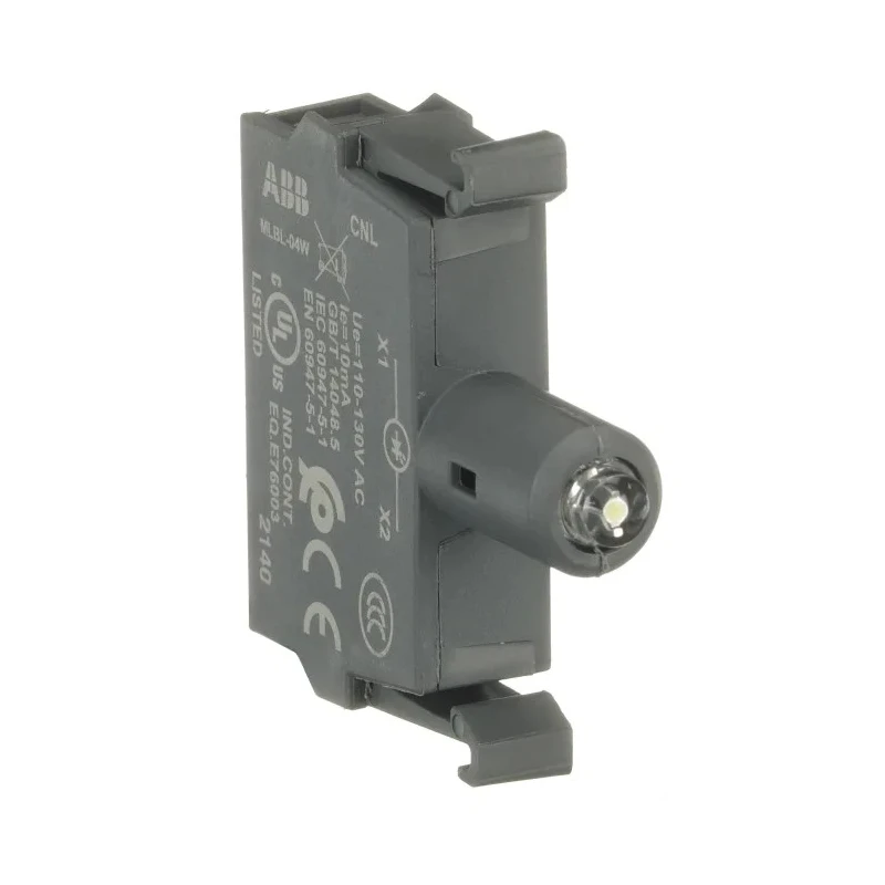 ABB Modular Series Light Block LED Indicator White Illumination 130V Screw Terminal 1SFA611621R1045 MLBL-04W