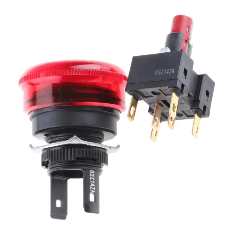 Omron A165E Series Twist Release Illuminated Emergency Stop Push Button Panel Mount 16 mm Cutout 2 NC IP65 A165E-LS-24D-02