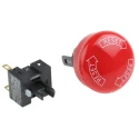 Omron Emergency Stop Push Button Panel Mount 16mm Cutout 1 NC Contact IP65 Twist Release A165E-S-01