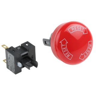Omron Emergency Stop Push Button Panel Mount 16mm Cutout 1 NC Contact IP65 Twist Release A165E-S-01