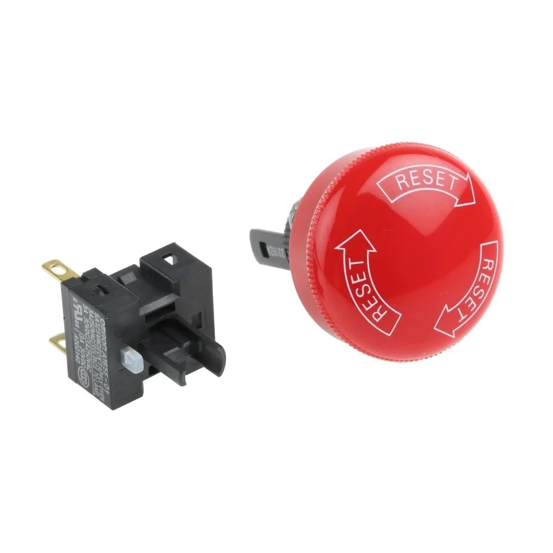 Omron Emergency Stop Push Button Panel Mount 16mm Cutout 1 NC Contact IP65 Twist Release A165E-S-01