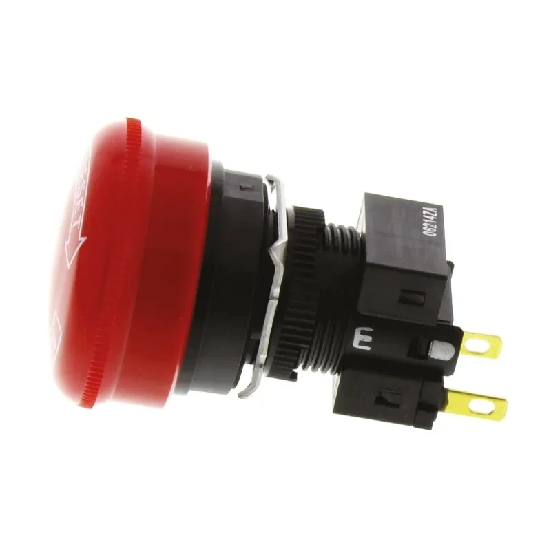 Omron Emergency Stop Push Button Panel Mount 16mm Cutout 1 NC Contact IP65 Twist Release A165E-S-01