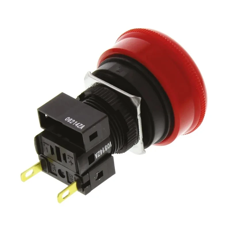 Omron Emergency Stop Push Button Panel Mount 16mm Cutout 1 NC Contact IP65 Twist Release A165E-S-01