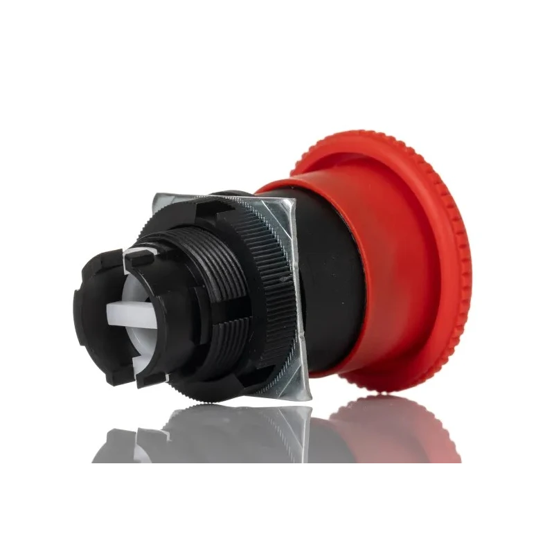 BACO Omron A22E Series Twist Release Emergency Stop Push Button, Panel Mount, 22mm Cutout, 1 NC Contact, IP65 A22E-M-01