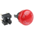 Omron A165E Series Twist Release Emergency Stop Push Button Panel Mount 16mm Cutout 2 NC IP65 A165E-S-02