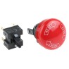 Omron A165E Series Twist Release Emergency Stop Push Button Panel Mount 16mm Cutout 2 NC IP65 A165E-S-02