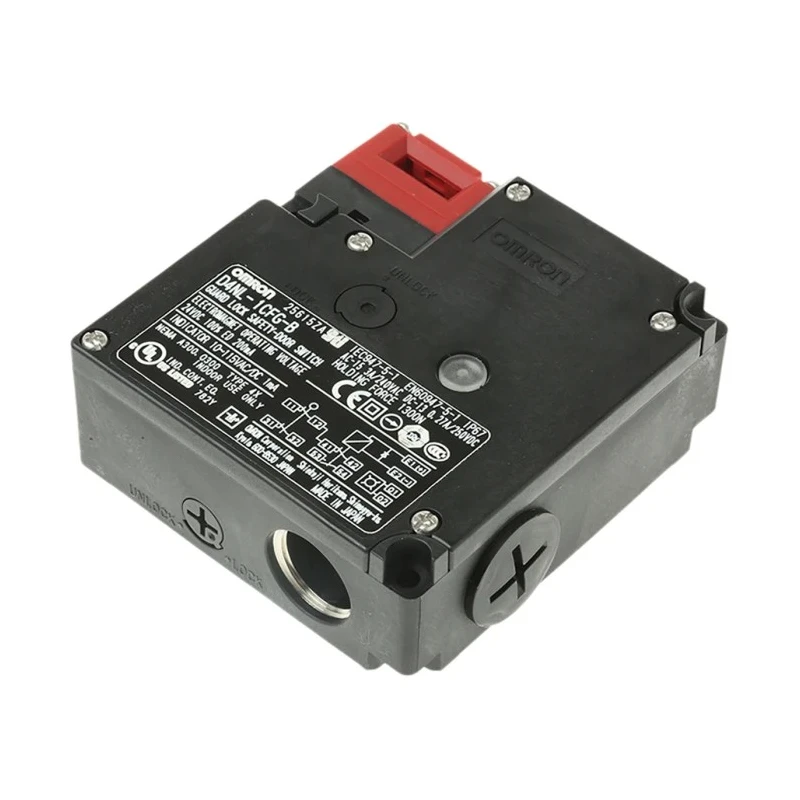 Omron D4NL Series Solenoid Interlock Switch Power to Lock, Key Operated, 24V DC, IP67 Rated 