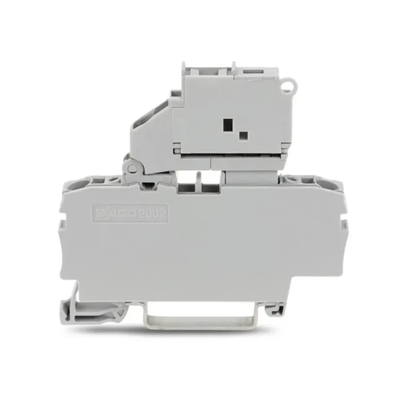 WAGO 2002 Series Fuse Terminal Block Grey 2.5mm² 1-Level Fused Cage Clamp ATEX 2002-1611