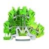 WAGO 2002 Series Earth Terminal Block 2.5mm², 2-Level Cage Clamp 500V IECEx/ATEX 2002-2207